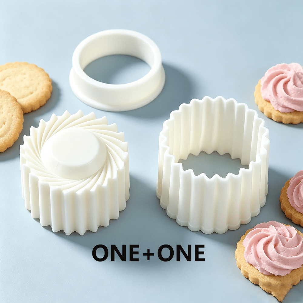 TEMU Set de 2 emporte-pièces à fleurs 3D [1 support + 1 presse] - L'outil de pâtisserie DIY parfait pour les fêtes - Emporte-pièces à motif floral