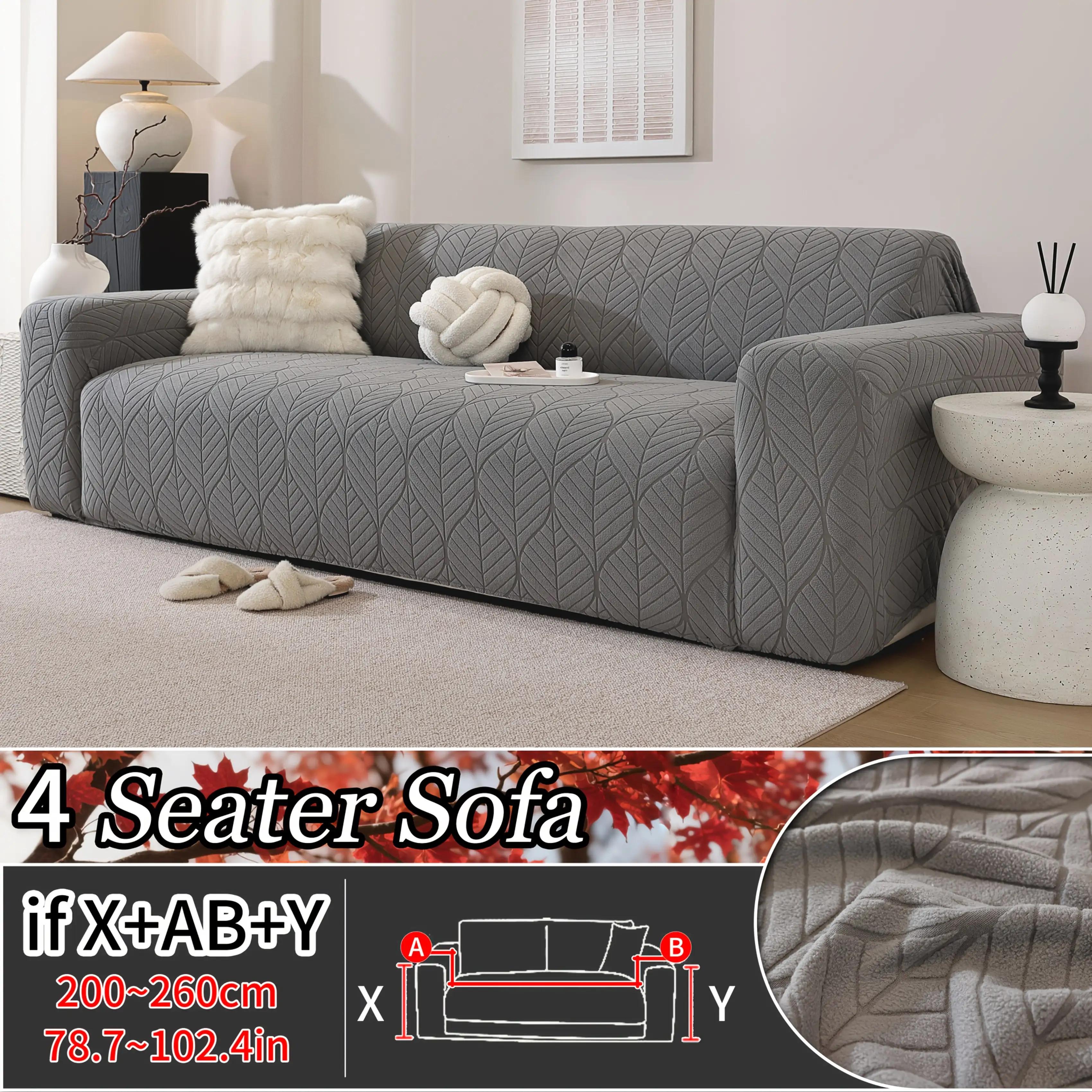 1pc New Jacquard Sofa Cover, Stretchable And Non-deforming, Machine Washable, Suitable For , Pet-friendly, Ideal For Office, Living Room, Home Decor
