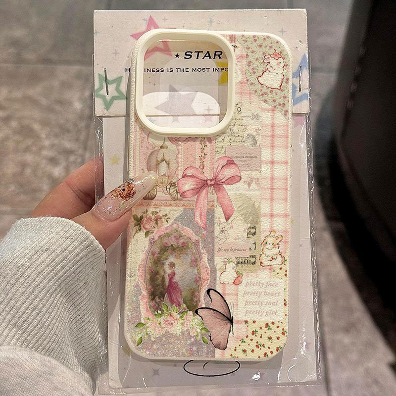 TEMU Phone Case: Princess-style Collage Pattern Case For Iphone 17 Pro Max, 17 Air/16 Pro Max/16 Plus/15 14 13 12 11 Series, Tpu Soft Shell, Premium