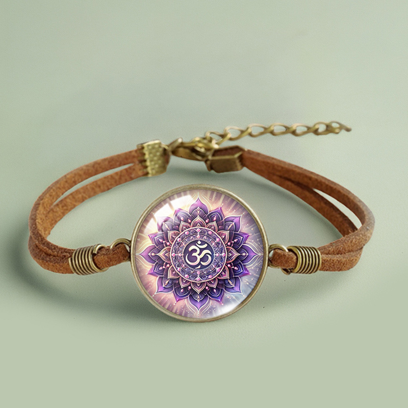 Mandala Bracelets Handmade Glass Bracelets for Men