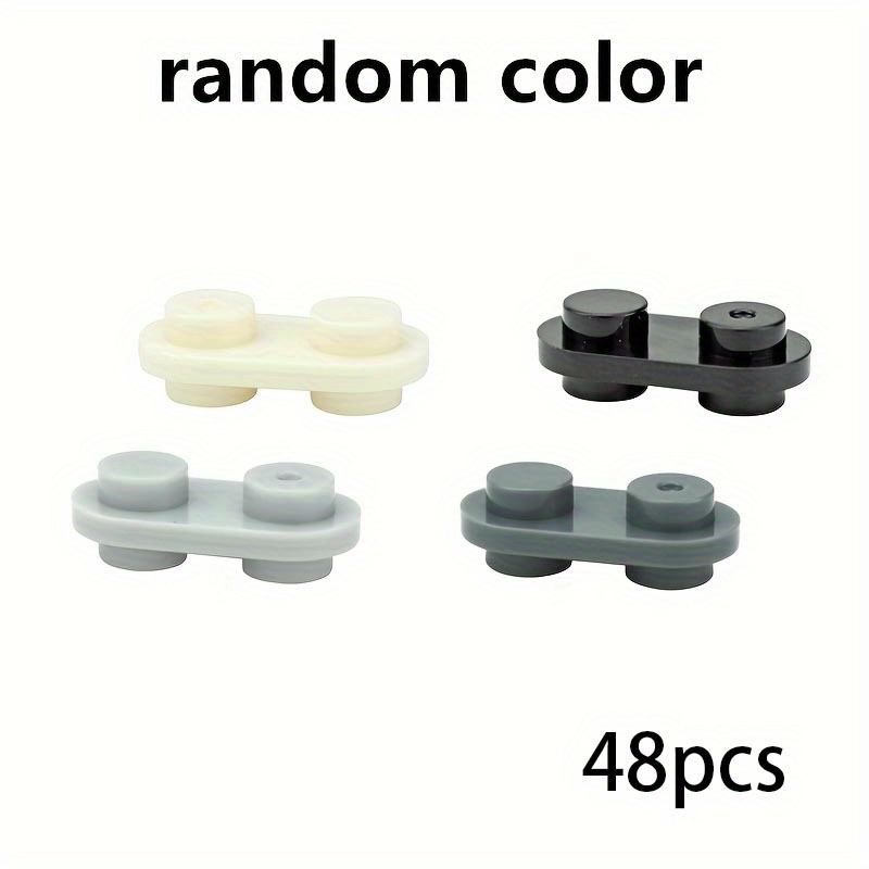50pcs 1X2 Round Stud Blocks Double Sided Building Toy