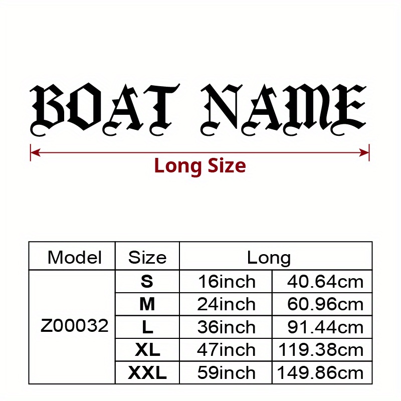 TEMU 1pc Personalized Customized Boat Name Reflective Stickers Engraved Stickers , Pontoon, Kayak, Personalized Boat Name Vinyl Stickers, Windshield