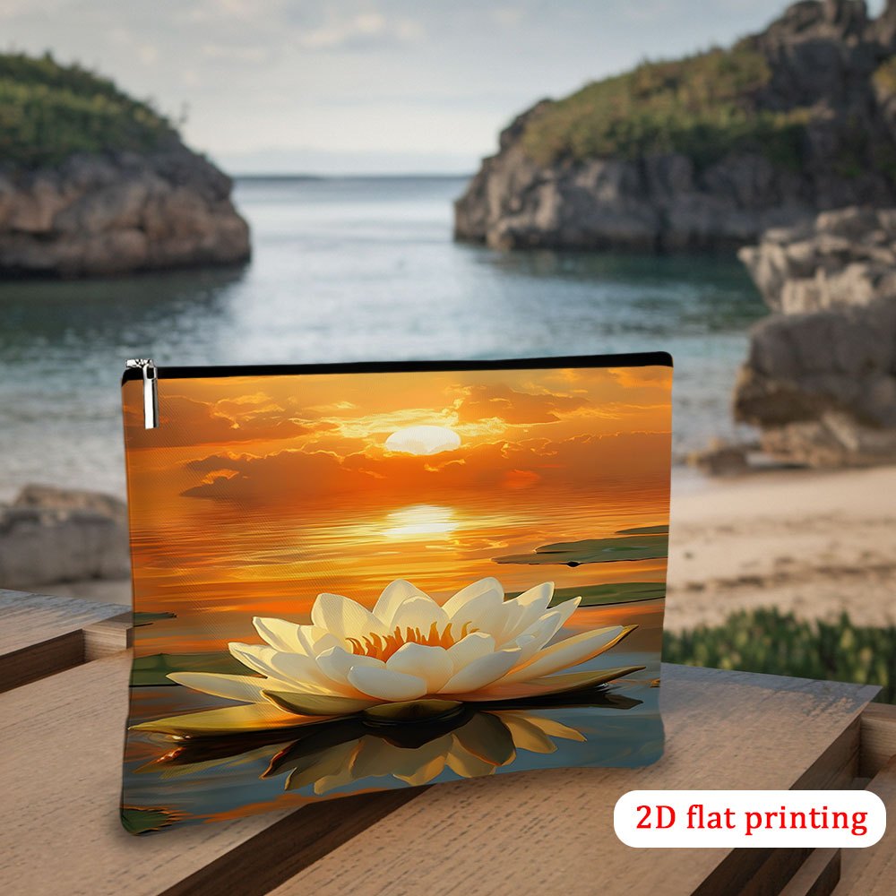 3-teiliges Kosmetiktaschen Set Mit Blumenmuster - Kulturbeutel Für Reisen Und Alltag