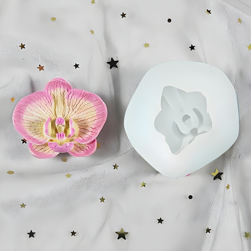 E-shop Orchideen-Silikonform – Ideal für DIY-Harzguss, Schmuckherstellung, Seifen- Tonformung, Kerzenbasteln, Wohnaccessoires, Halloween-Geschenke,