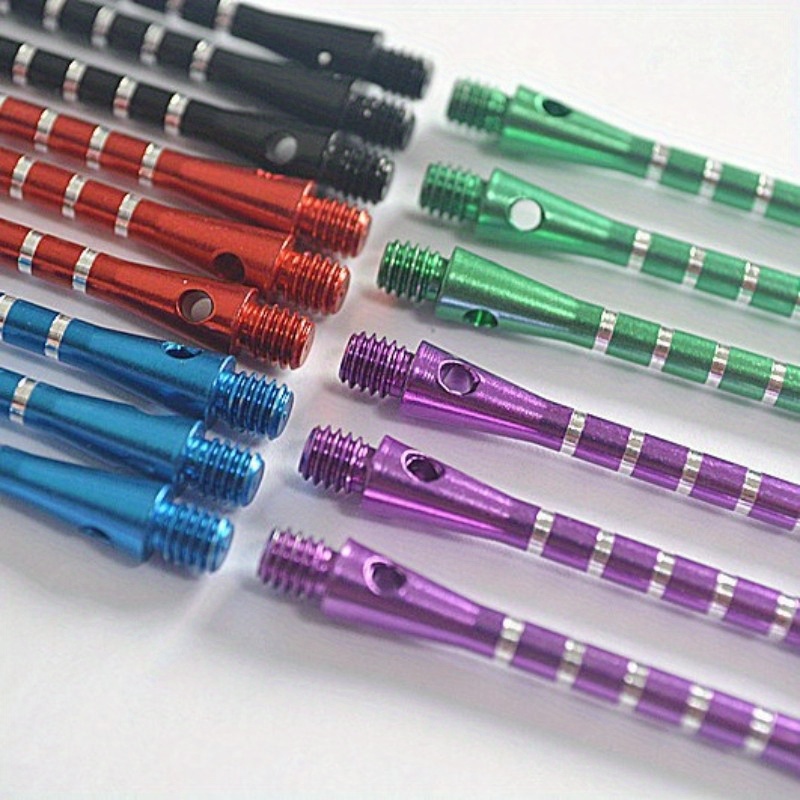 18pcs/9pcs Colored Engraved Aluminum Alloy Dart Shafts