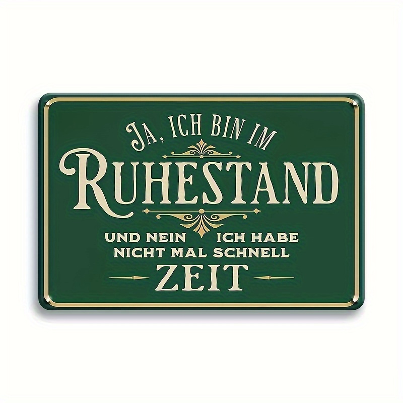 

- Metal 7.87x11.8" - Retirement , Humorous Art For , Bar, & - Decor