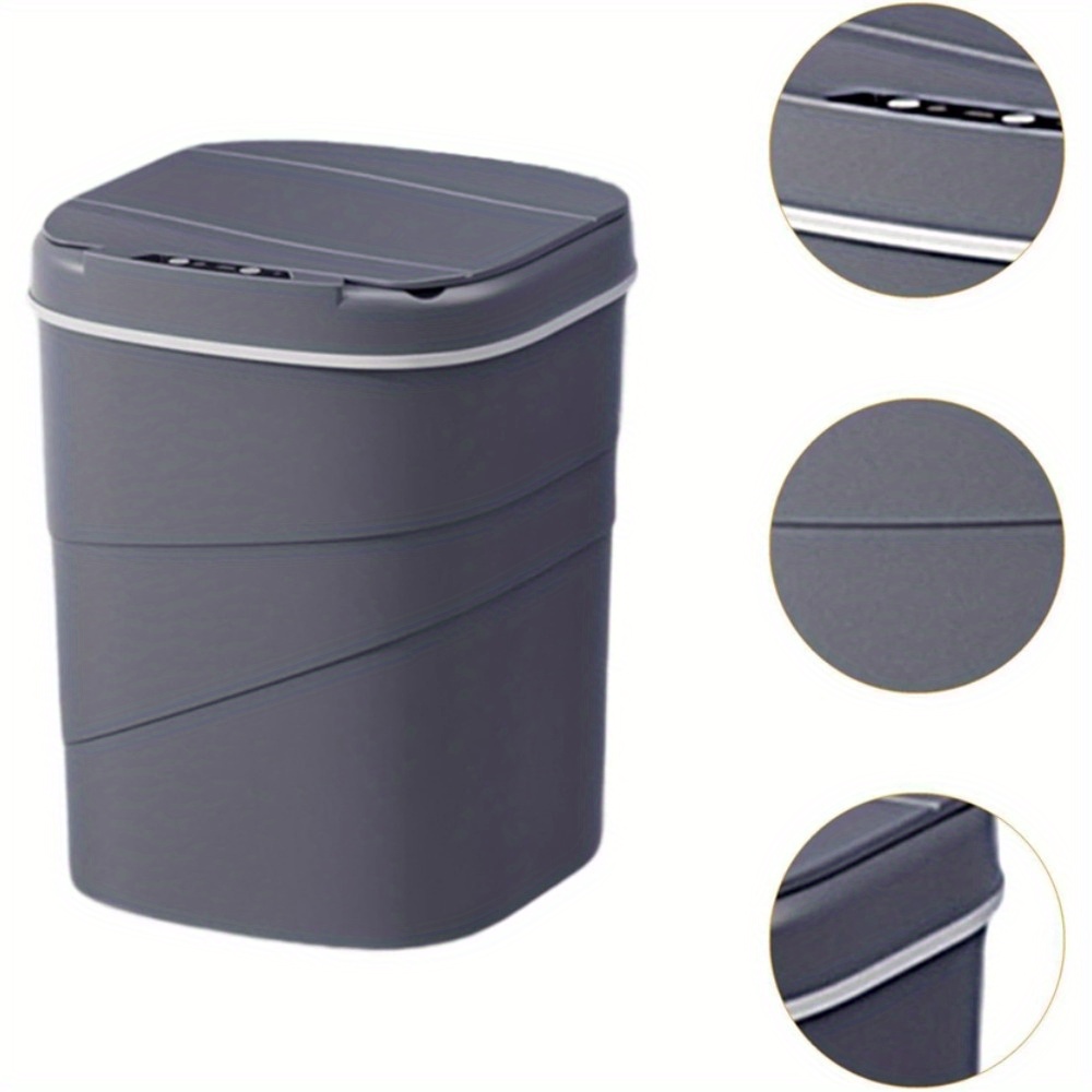 17l Trash Can Silent Opening/closing With Hidden Press Ring For Room Bedroom Office