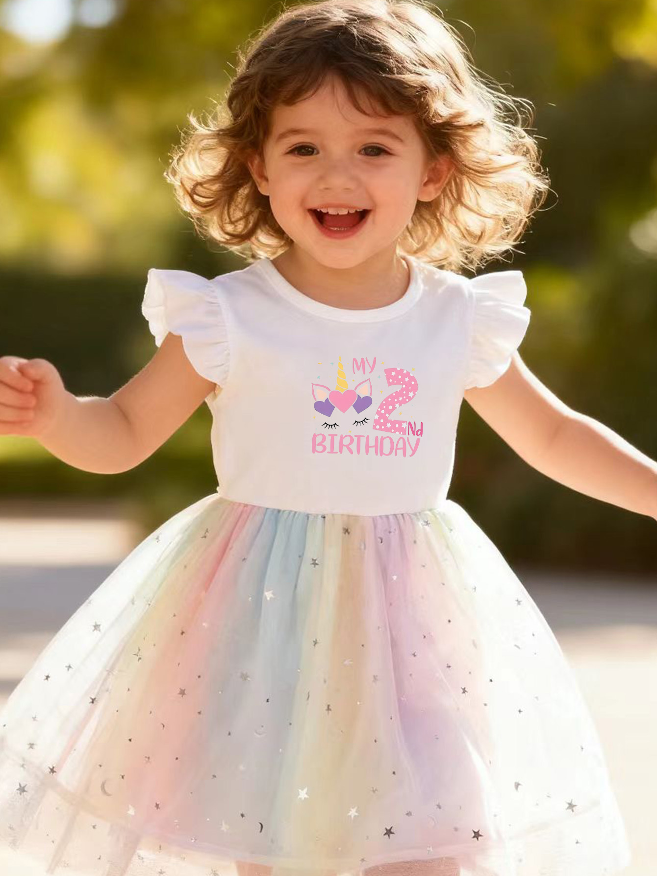 unicorn birthday theme dress Toddler Dresses 110 Unicorn Party Ideas Unicorn Dress, Unicorn Kids Birthday, Unicorn Color:Yellow/white