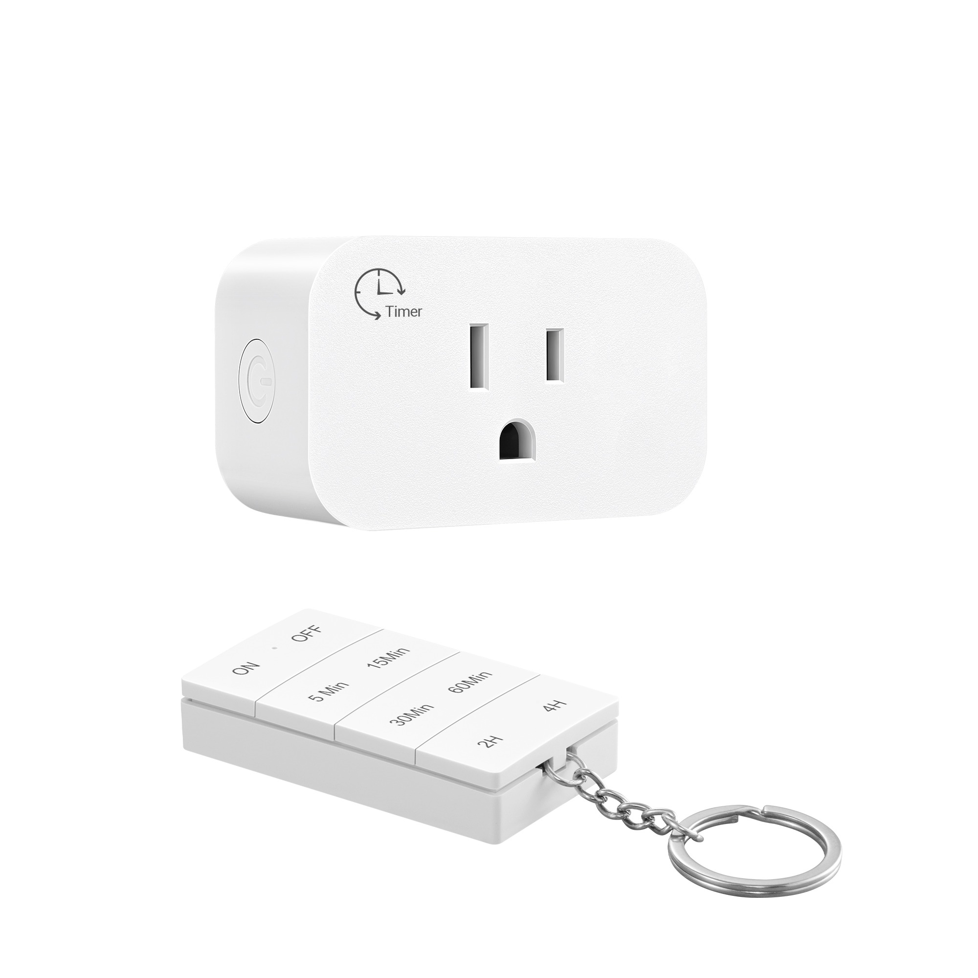 TEMU Remote Control Outlet With Timer, 100ft Wireless Rf Control, Countdown Timer Switch, 15a/1875w Heavy Duty Indoor Remote Plug Switch For Lamps,