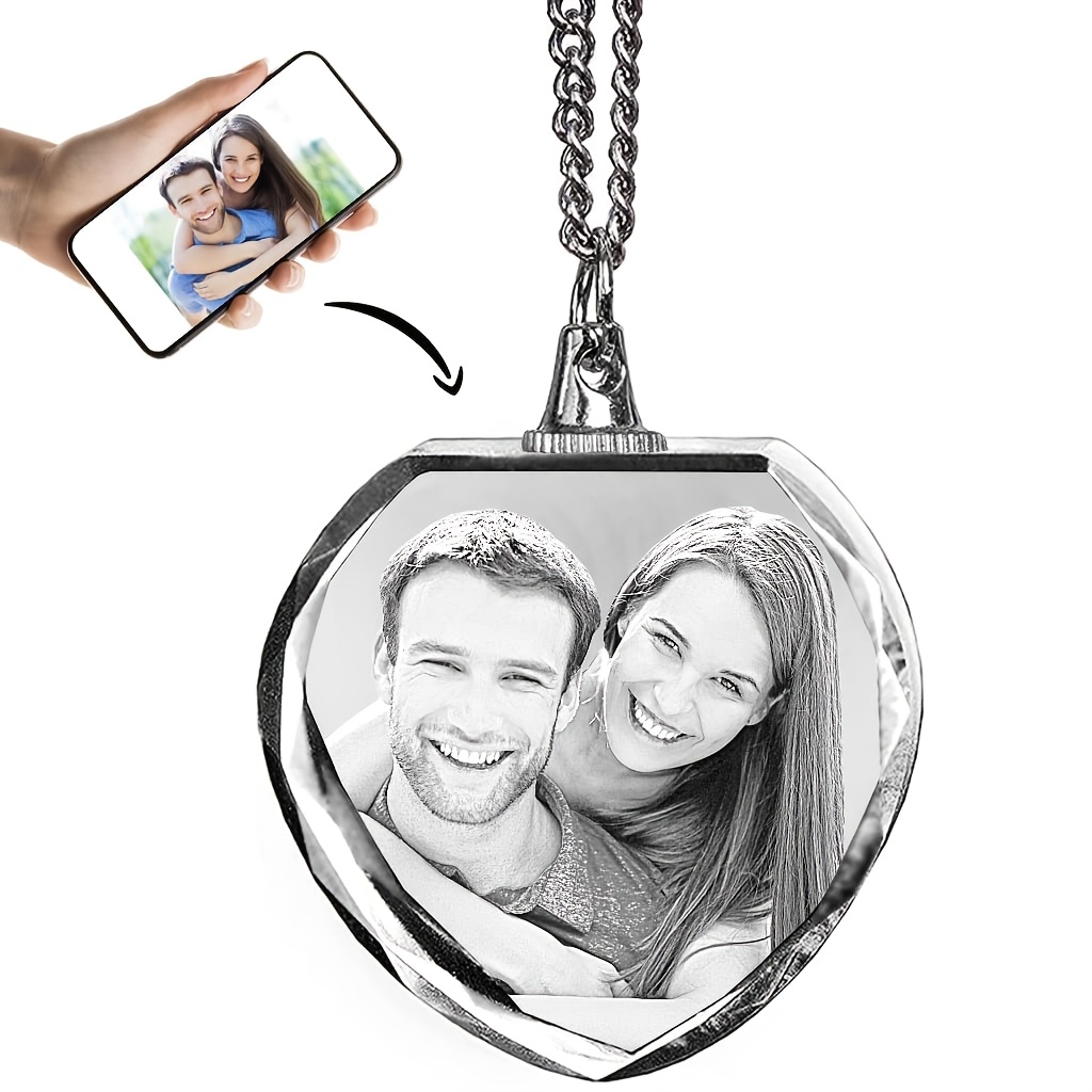 Custom Anniversary Gift Personalized Photo Pendant Necklace — Unique Keepsake