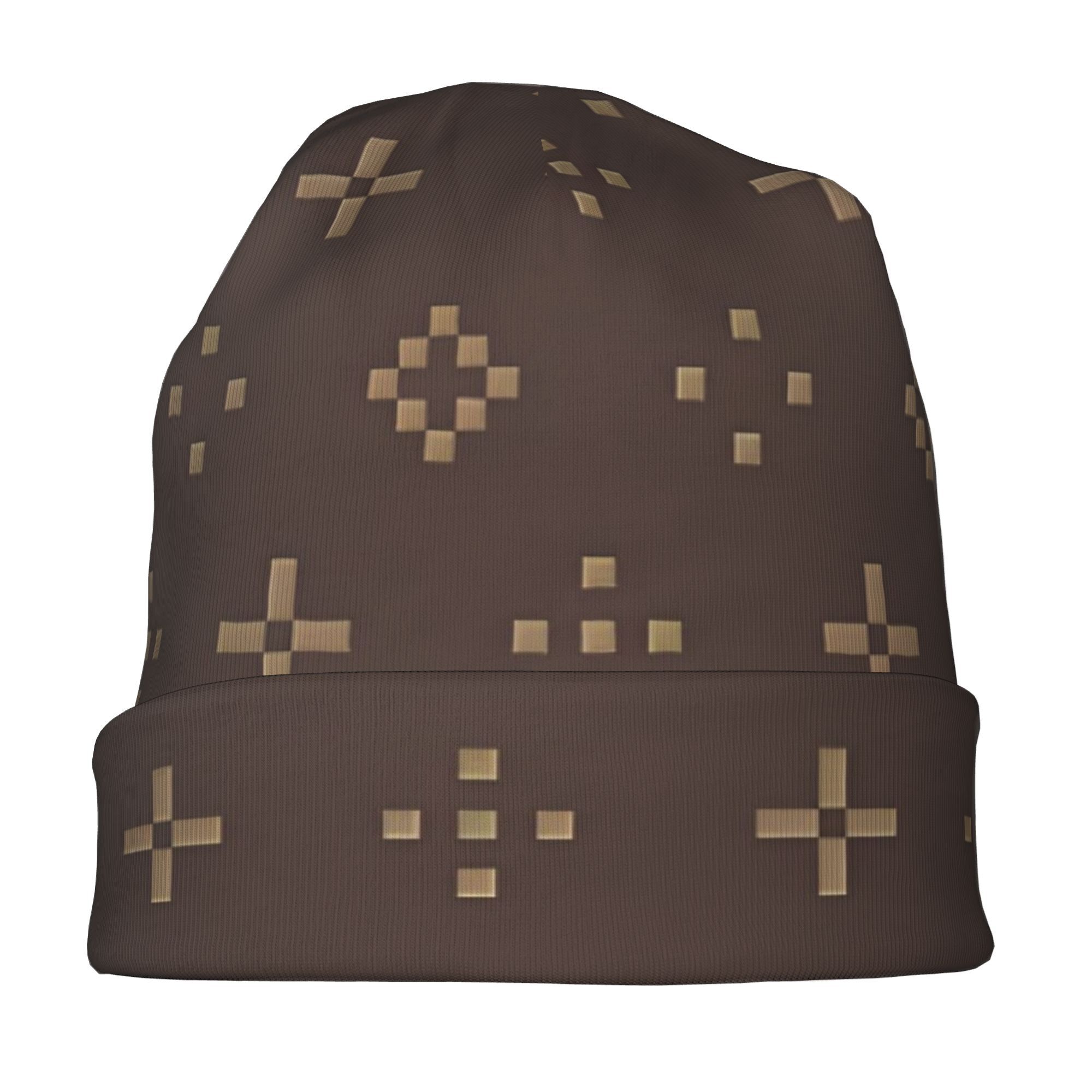 TEMU 1pc Beanies Fashion Pixels Sport Fit Beanies