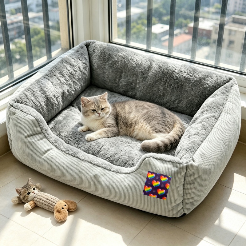TEMU Cat Sofa Pad Universal Pet Sofa Bed Cozy Plush Sofa Applicable Indoor Cats Comfortable Cat Sofa Pet Furniture Small To Medium Dogs Cats