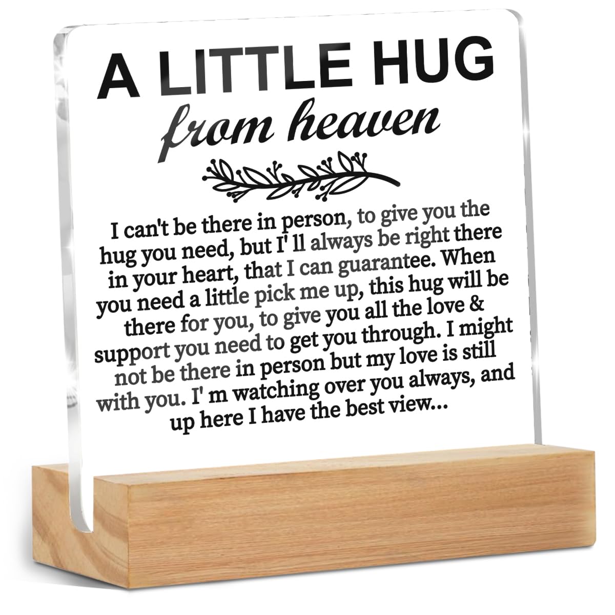 TEMU 2d Flat - Acrylic 2d Flat Sign, A Single Piece For Memorial Gifts, A In Honor Of A Person, Suitable For Table Decor During Times Of Loss,