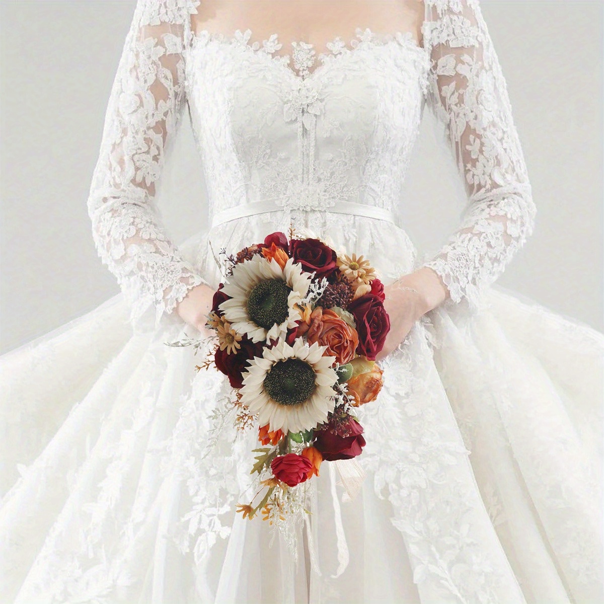 burgundy bridesmaid dresses with sunflowers Sunflower Flower Girl Dress in Burgundy 3T/4T / Dress/Flower Sash