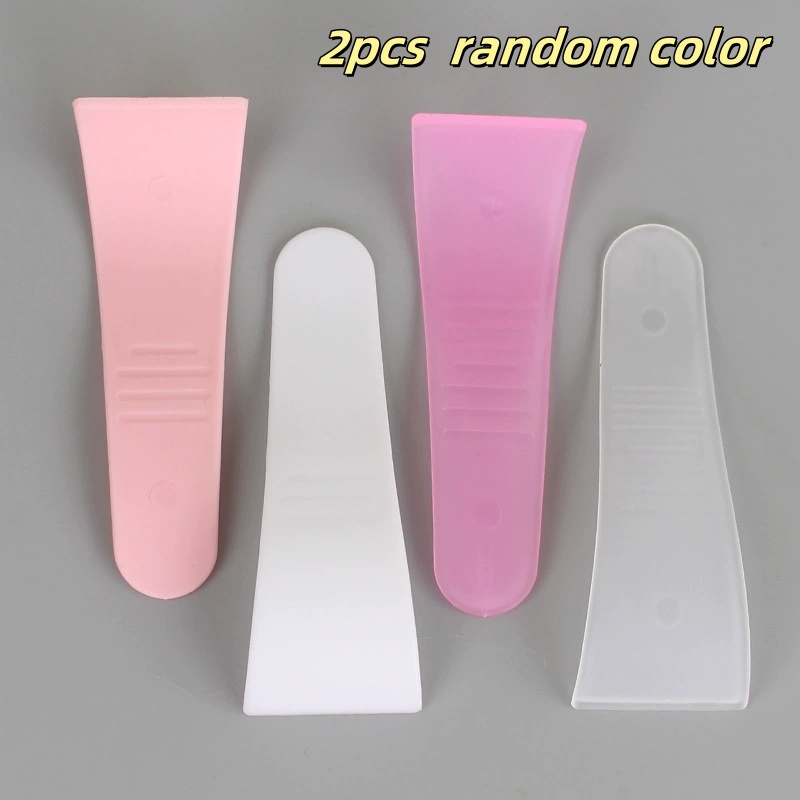 TEMU 2pcs/5pcsbeauty Hair Removal Scraper, Random Color, Reusable, Made Of Durable Plastic, And Clean, Suitable For Underarms, Legs, Hands, Facial