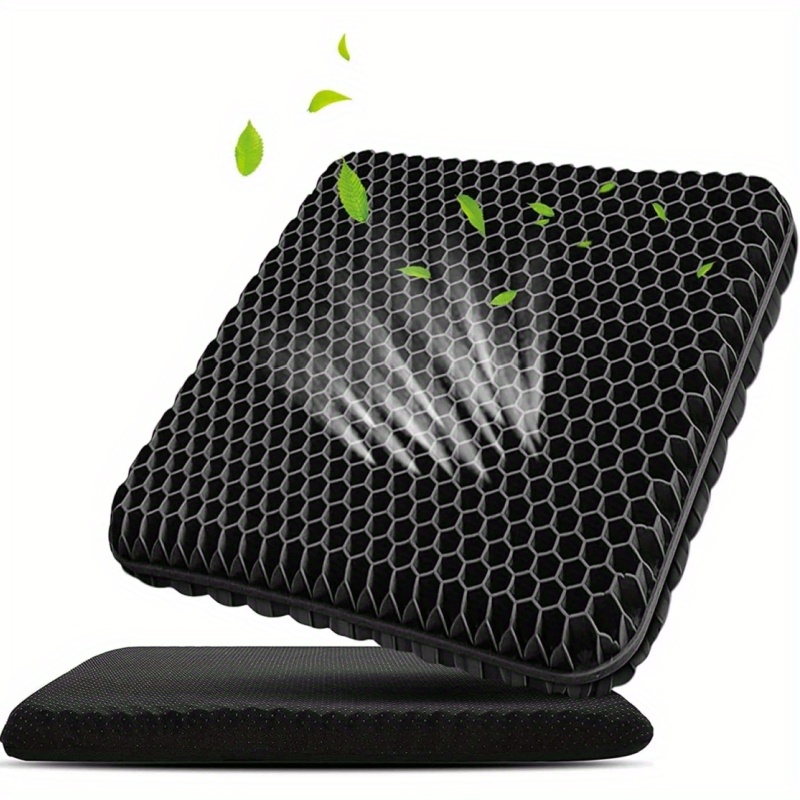 zone Gel Seat Cushion, Wheelchair Seat Cushion, Office Chair Cushion Pad, Double Thick Breathable Car Seat Cushion Cool Gel Cushion, Lumbar Support Chair Cushion With Non- Slip Cover
