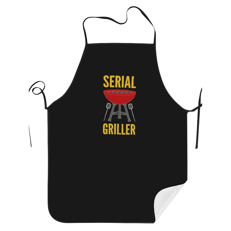 TEMU 1 grembiule da cucina unisex, design per appassionati di barbecue, per grigliate o in campeggio, cottura e preparazione di cibo veloce