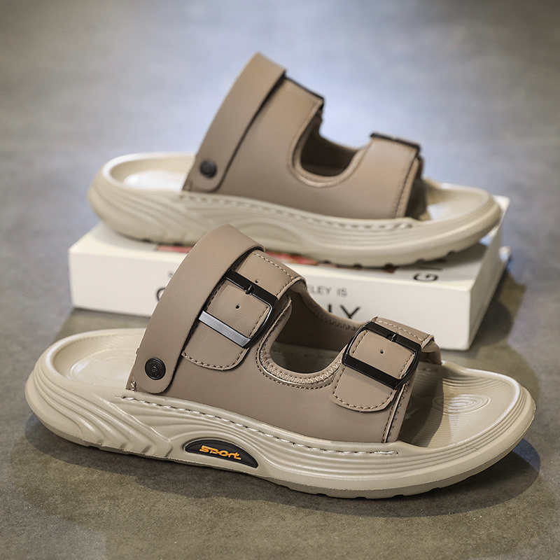 bestseller unisex   beach sandals ultra cushion non slip lightweight walking shoes with adjustable   straps durable pvc for vacation casual wear mens fashion style         absorption travel footwear minimalist style cushioned    able footwear travel essentials Product details 4