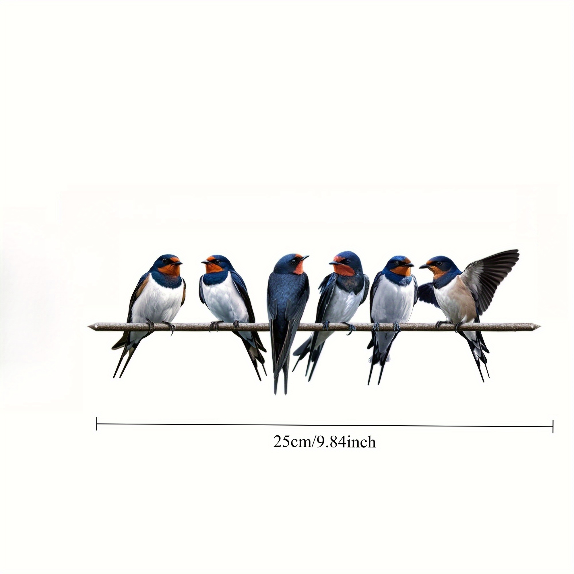 E-shop 2D Flach, 2D Eisenflache, 1 Stück, 2D Metallvogel-Wanddekoration, Außenzäunen-Zweigornament, Baumstamm-Einsatz, -Metallwandkunst, geeignet für