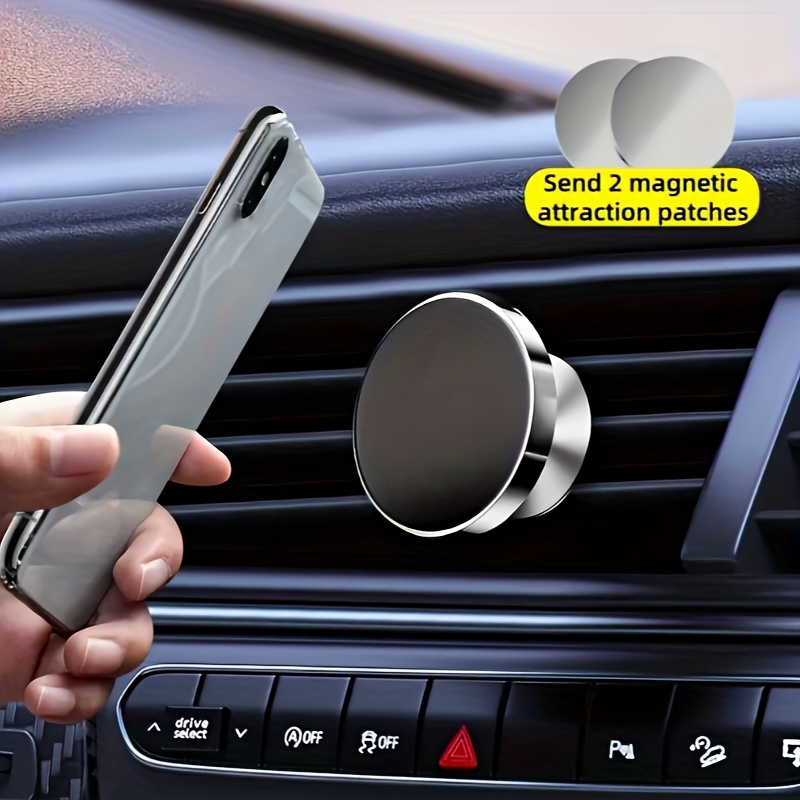 TEMU [] Soporte Magnético Universal para Coche, Ventilación, Rotación 360°, 4 Imanes Fuertes, Antirroste, Antigolpes, y , Diseño Optado
