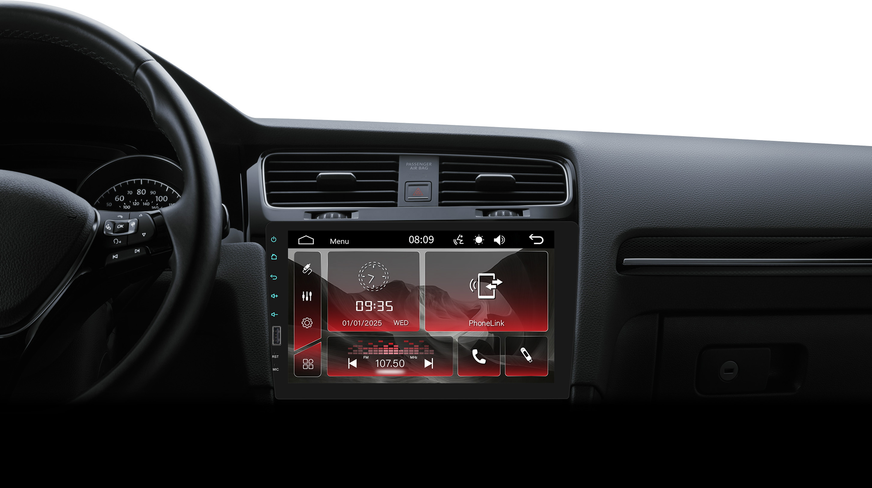 9-Inch 1DIN Touch Screen Car Stereo Radio with Wired Mirror Link MP5 Multimedia Player Support Wireless, FM Radio, USB, EQ, Steering Wheel Control for Car Supports multiple languages+Rearview Camera(optional), Vehicle Entertainment System, Indash Receiver, Sleek Dashboard Unit, Touch Screen Display, Sturdy Mounting, Durable Construction, Eq Audio System, USB Compatible Player, Car Enthusiasts, Techsavvy Users