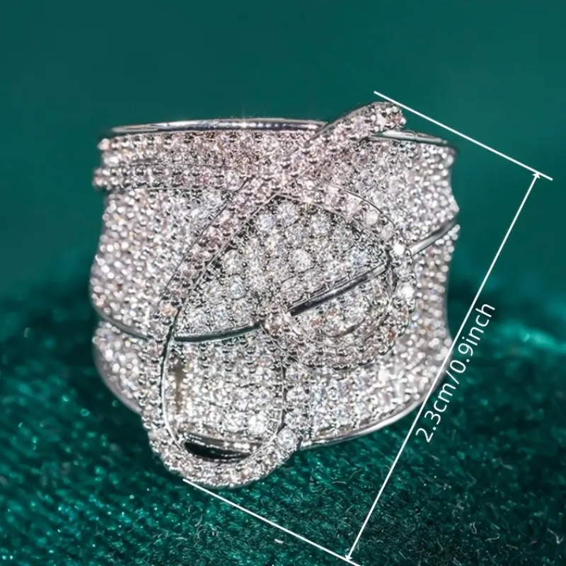 Heart Shaped Zirconia Promise Ring for Engagement