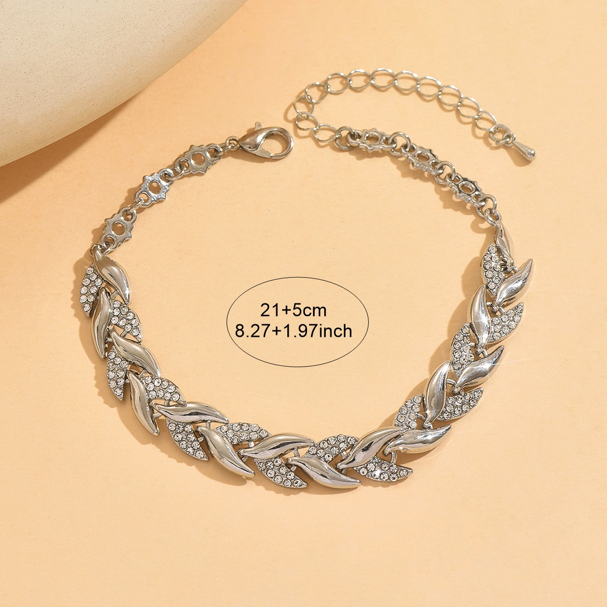 Adjustable Fishtail Leaf Design Anklet for Men and Women