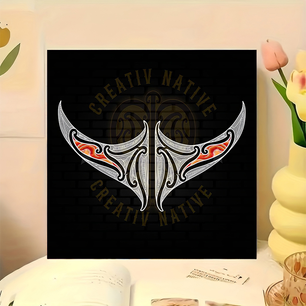 TEMU 1pc Christmas Home Decorations Maori Traditional Style 5d Diamond Painting With Numbers Kit - 30*30cm/ 11.8*11.8inch Home Fashion Mosaic Canvas