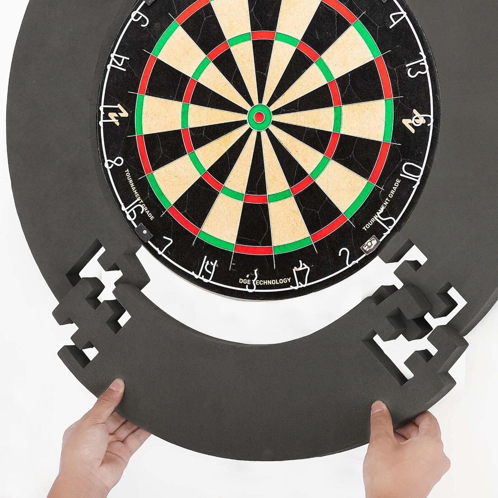 Premium Dart Retainer Soft Pu Protective Surround Compatible With Standard Dartboards, Reduces Noise And Protects Walls, Durable And Reusable For Casual And Professional Dart Games