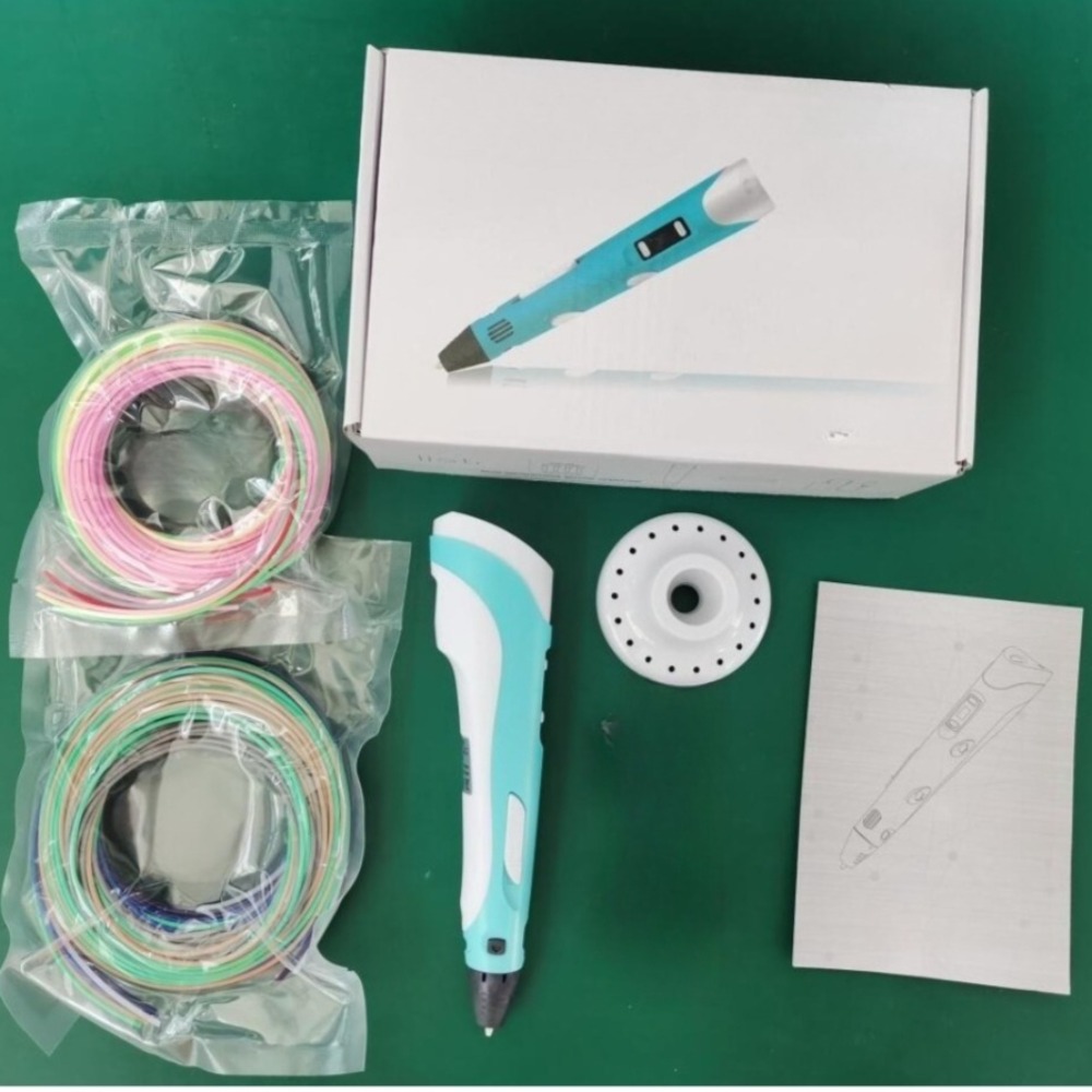 E-shop 1-Set Komplettset 3D-Druckstift & Verbrauchsmaterialien mit ABS-Filament – DIY-Bastelset geeignet für 3D-Stift, Feiertagsgeschenk für Maker,
