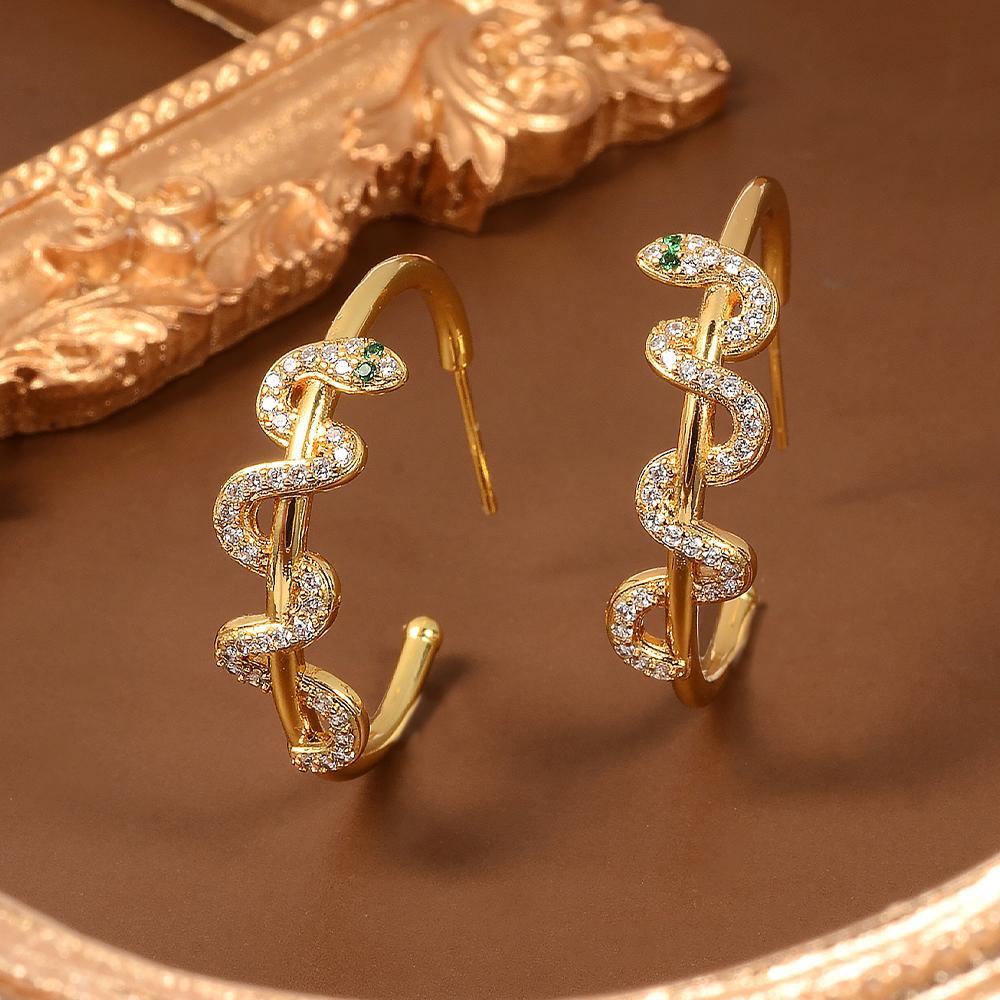 Full Pave Synthetic Zirconia Hoop Earrings