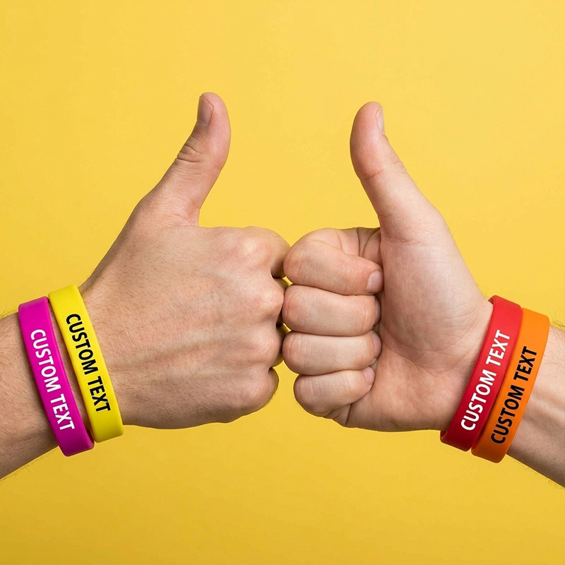 180pc Custom Silicone Wristbands Set, Personalised Gift