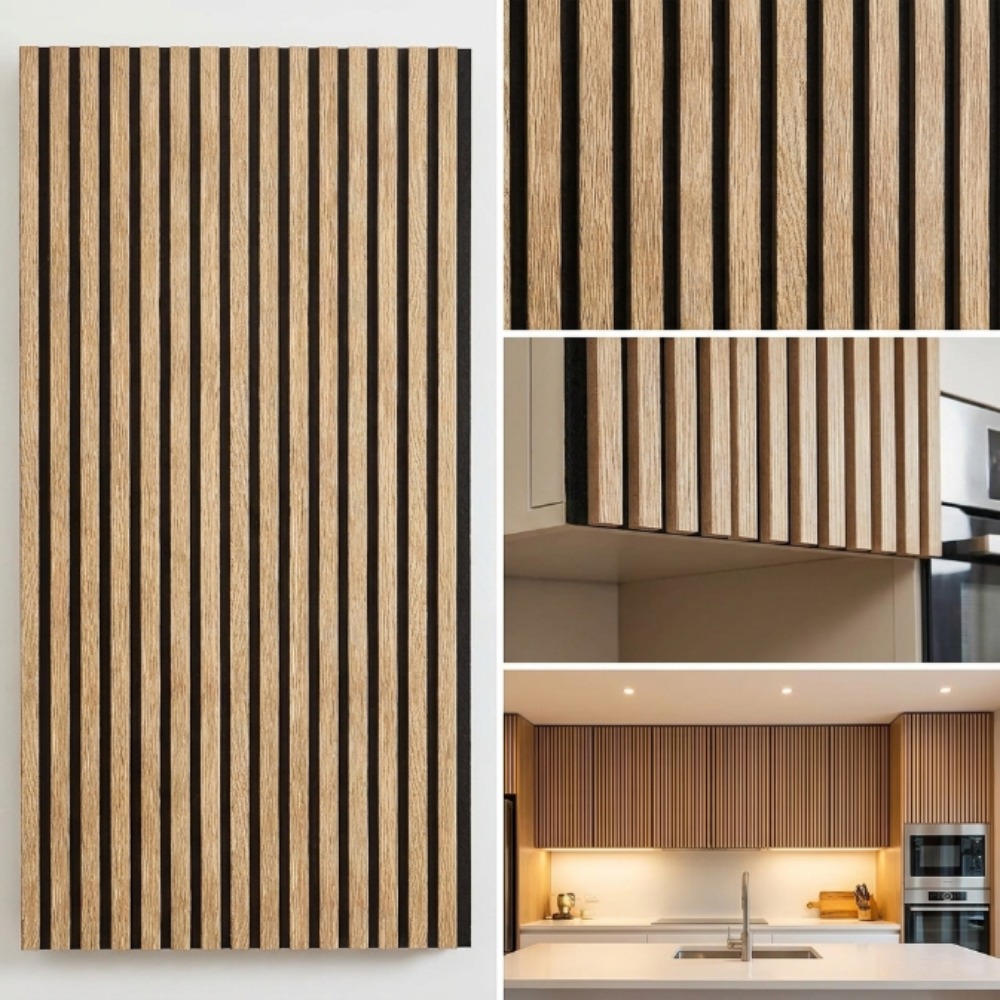 Image of 1 Roll Room Decor Wood Wallpaper Peel And Stick Wood Slats - Tan Self-adhesive Vinyl Removable Wall Paper For Bedroom Decor Wall Decor Bedroom Kitchen Stickers