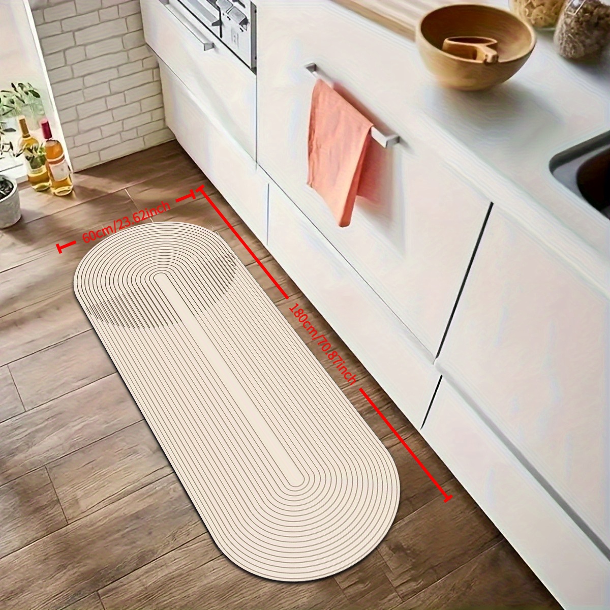 Imve Diatomite Bath & Mat Suitable For Non-slip, Soft Comfortable With Diatomaceous Earth, Backing & Irregular Suitable For Shower, Sink, Bathtub, Entryway - Machine Washable Low-maintenance