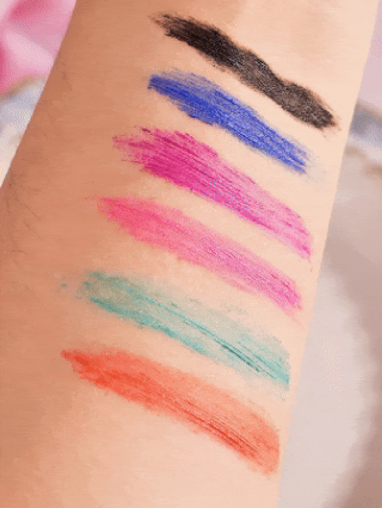 Colorful Waterproof Mascara Smudge-Proof Long-Lasting Volumizing Eyelash Makeup
