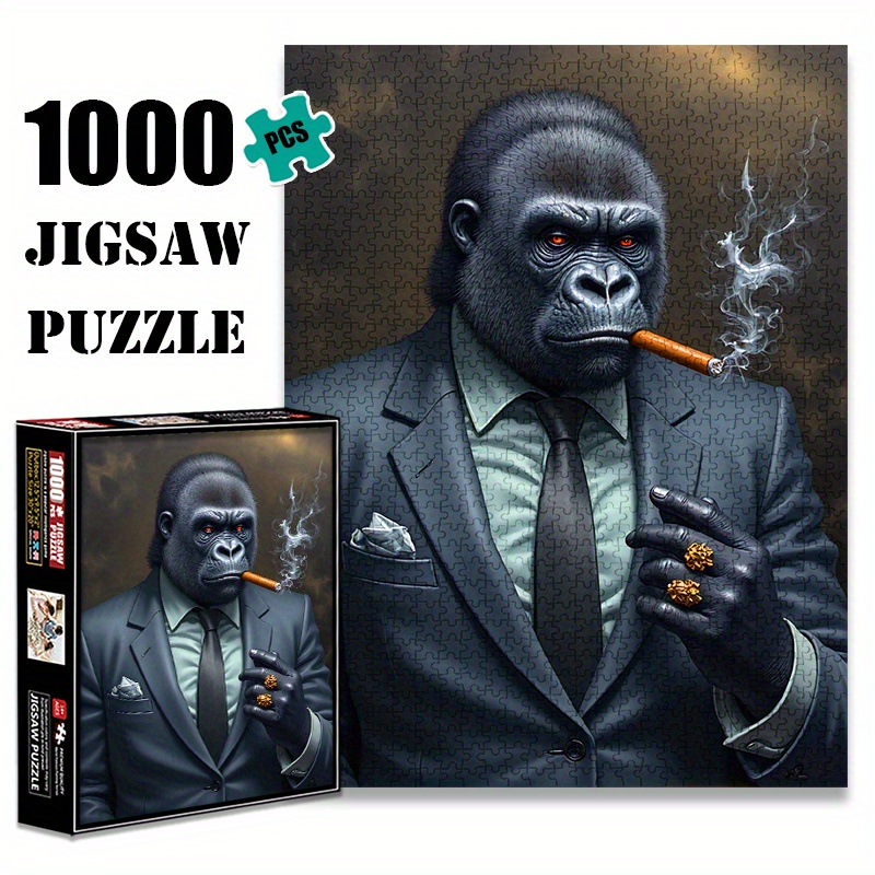 Gorilla Boss Paper Puzzle - 1000pcs Large Jigsaw Toy