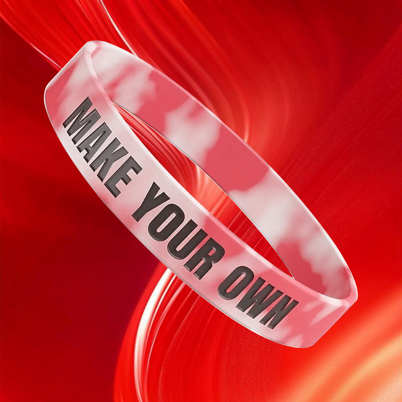 69pcs Customizable Mixed Color Wristbands, Gift for Couples & Friends