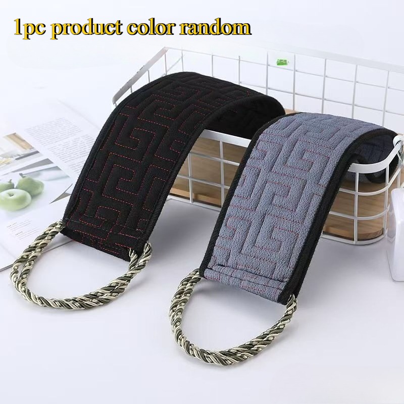 TEMU 1pc New Style Back Scrubber And Exfoliating Towel, Textured Strong Exfoliation, Shower Brush, Deep Cleaning And Stain Removal, Ergonomic Handle,