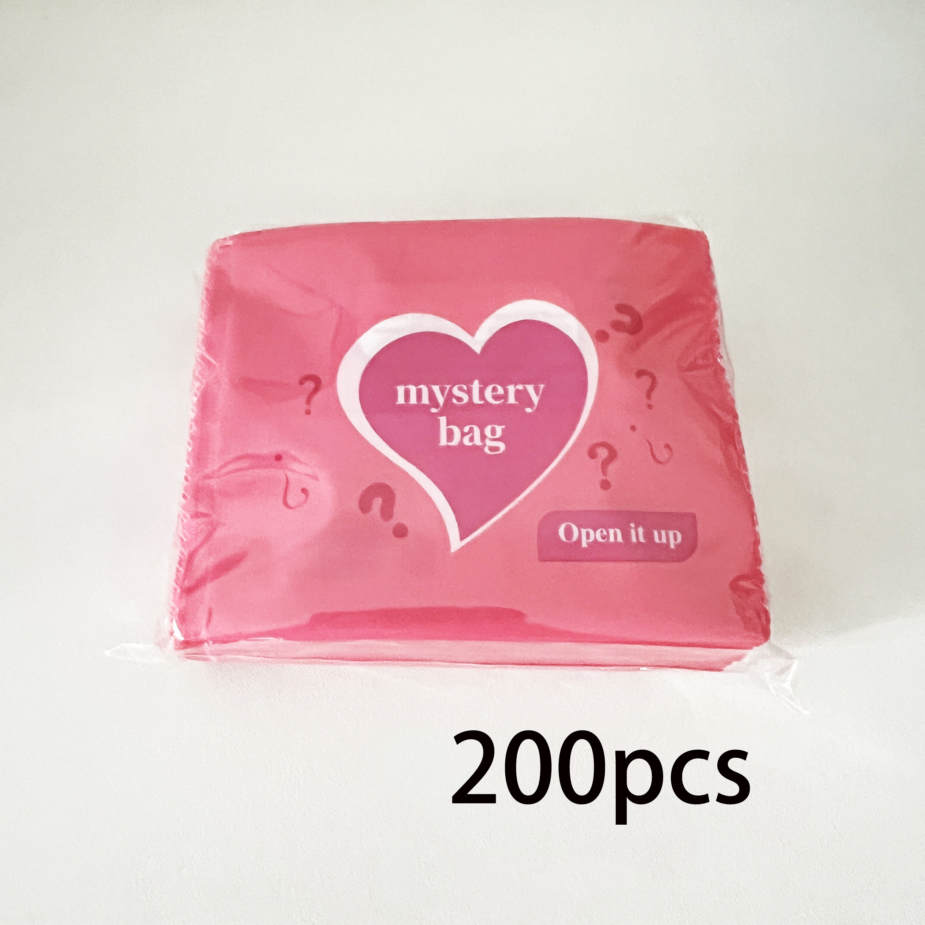 TEMU 200pcs Mystery Packaging Bags, Plastic Blind Bags For And Crafts Display, Creative Accessory Packaging,jewelry Making Display & Packaging