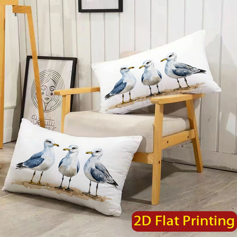 TEMU 2d Flat 2pcs Set, Simple And Fresh With 3 Pattern, Polyester Single-sided Pillowcase, Suitable For Modern Country Decor, Comfortable Bedding,
