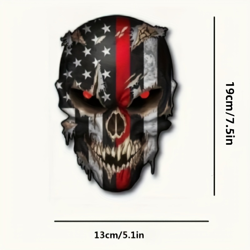 Vinyl American Car Sticker - Vivid Patriotic Design, Red And , Durable Decal, Suitable For A Of Vehicles, Used As A Single Item Or Car Sticker, Car Decoration, Vehicle Decals, Patterns, Decals