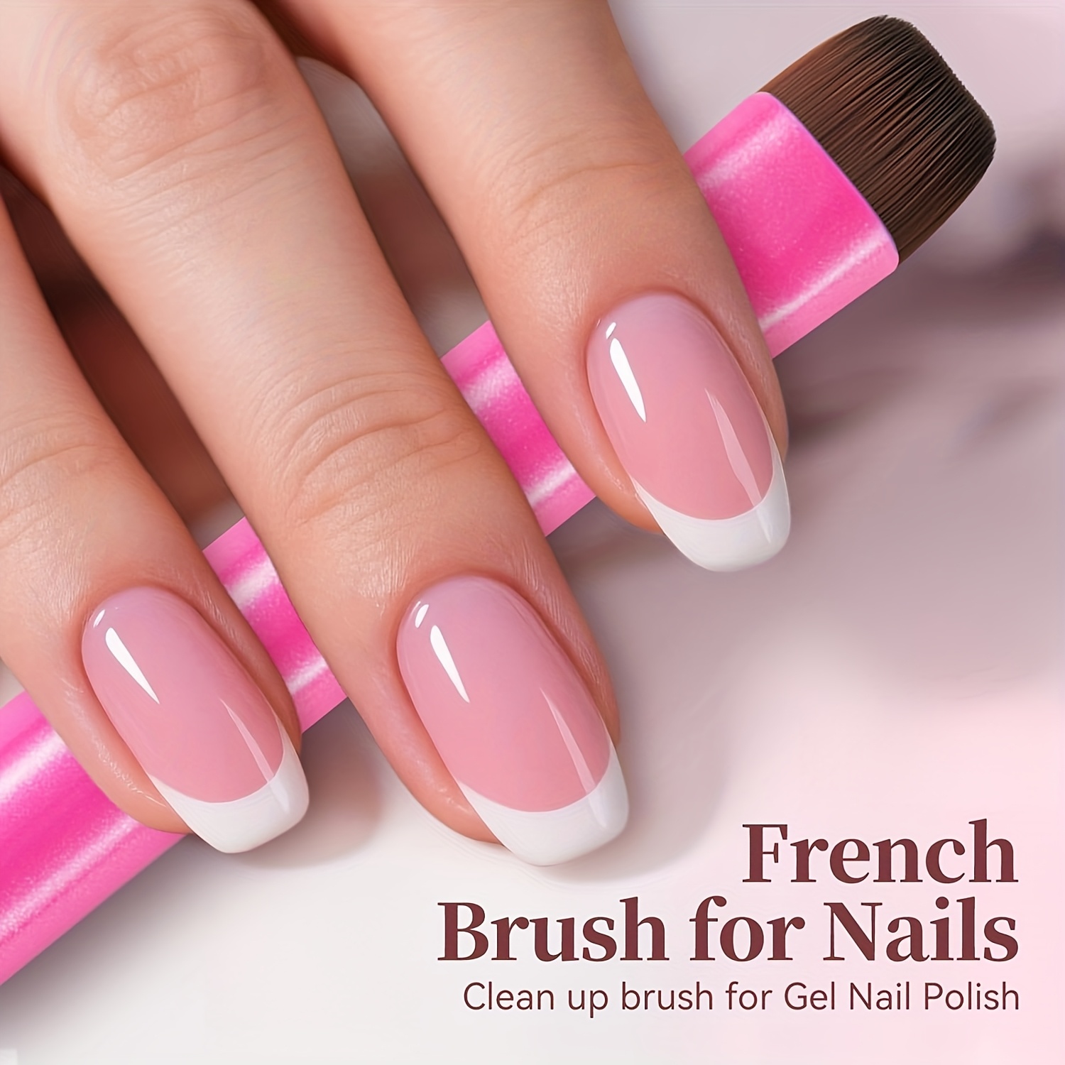 3-in-1 French Nail Brush for Gel & Acrylic Nails