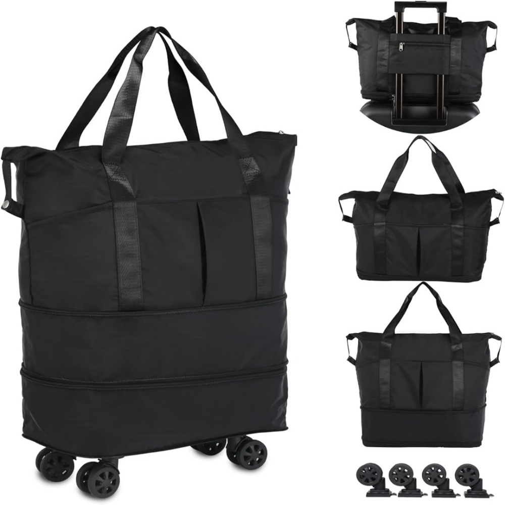 Image of This 54-liter Expandable Travel Bag, With 4 Swivel Wheels, Is Lightweight And Easy To Carry, Making It Ideal For Business Trips, Vacations, Relocations