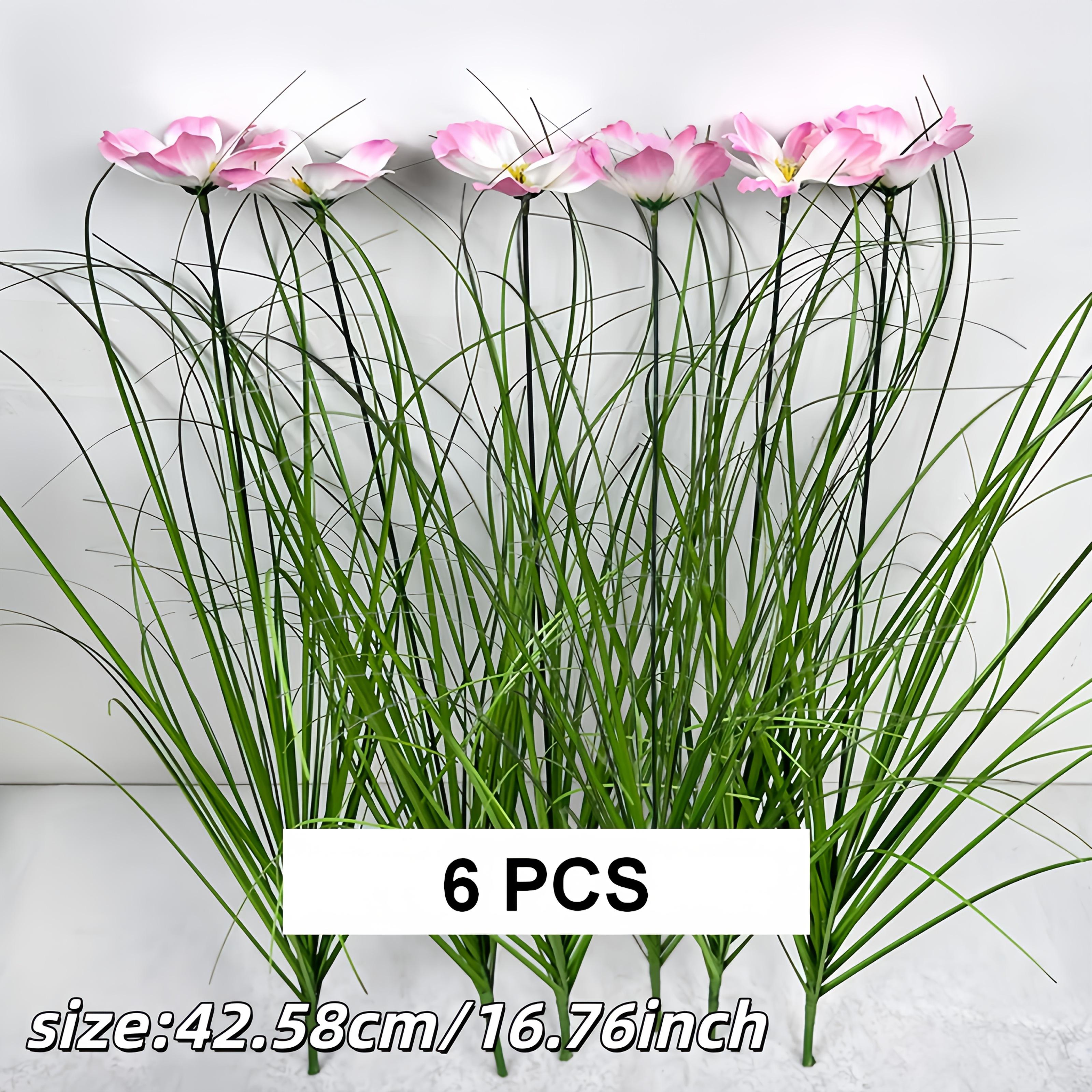 6pcs Outdoor Simulation Flower Nordic Style Home Soft Decoration Fake Flowers Suitable For Home, Garden, Terrace, Hotel And Other Decorations