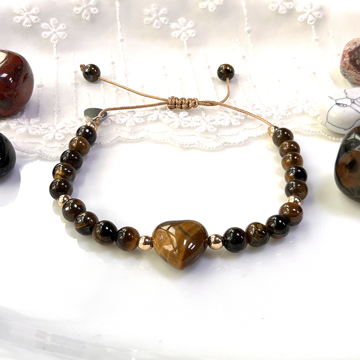 'Guardian of Courage' Tiger's Eye Bracelet