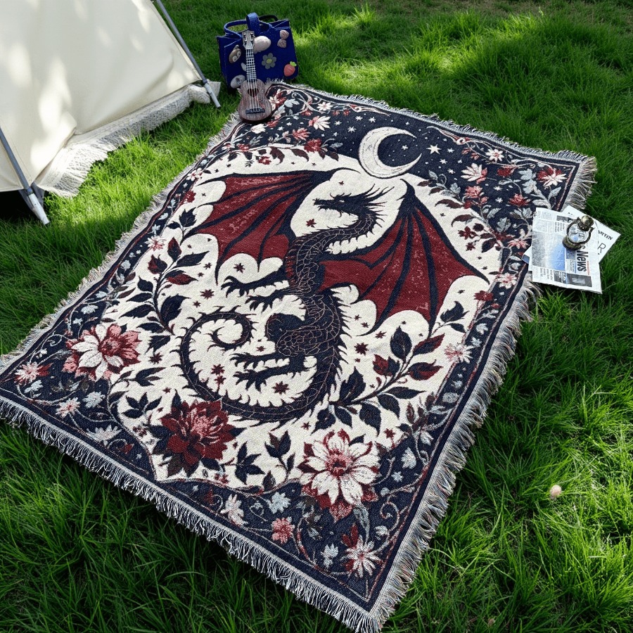 E-shop Outdoor Decke Tragbare Verdickte Picknickmatte Bezug Decke Bettwäsche Sofa Handtuch Campingmatte Strandtuch, Hof Garten Zelt Pad Warme Decke,