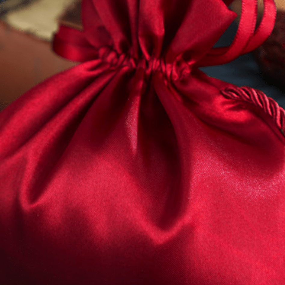 3pcs Creative Red Tassel Drawstring Gift Bags