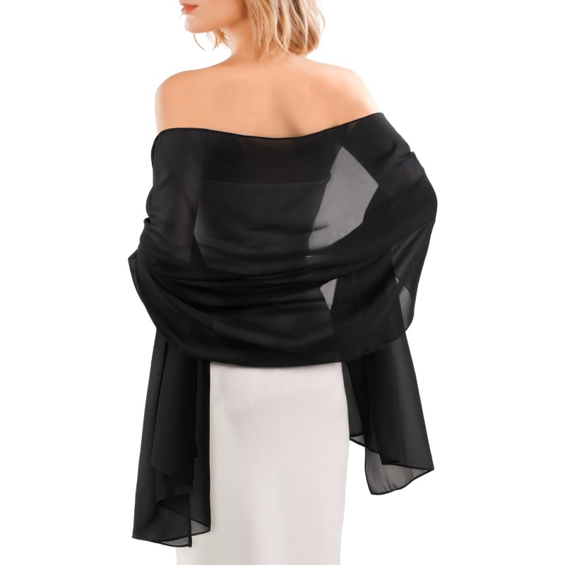 open lace back dress Esmeralda - Silk Scarf Shawl main image 1