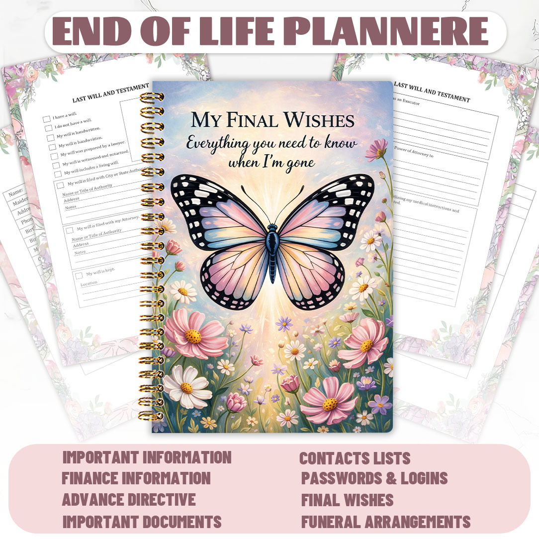 TEMU 1pc 5.5 X 8.3 Inches Wish: Everything You Need To 'm Gone | Thoughtful Journal For End-of- And Estate Management | Undated With And