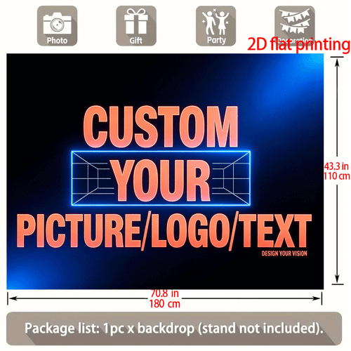 item picture 2d flat banner 1pc new product high end 4 metal holes 9 sizes customized 1 custom banner wind resistant personalized text photo large vibrant colors no electricity needed with four grommets